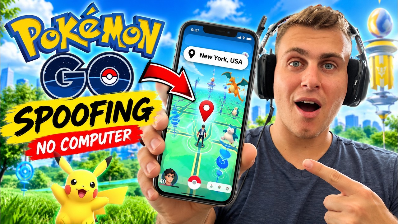 Как использовать спуфинг в Pok&eacute;mon GO в 2026 году ✅ ЛЕГКИЙ способ без компьютера