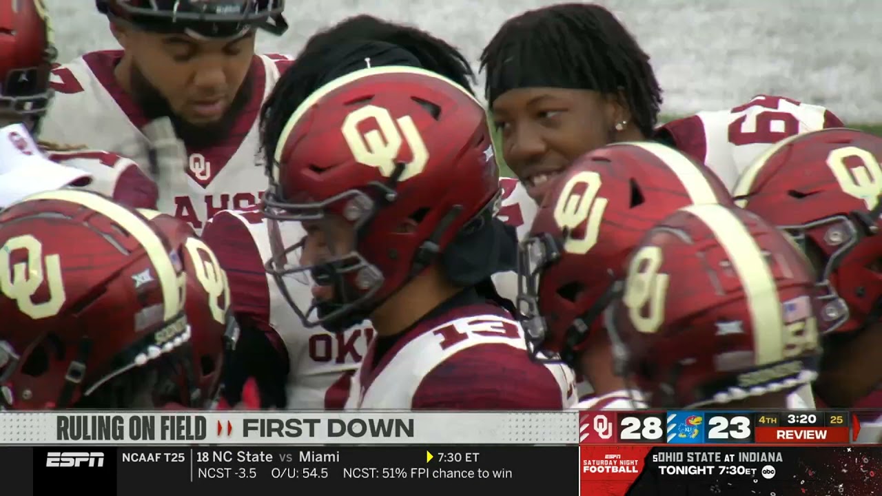 Caleb Williams - I have never seen that before OU vs Kansas
