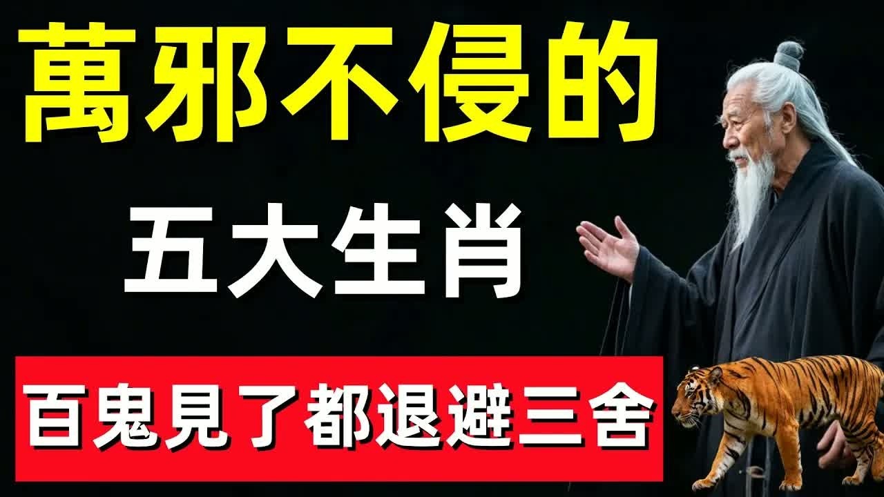 萬邪不侵的五大生肖，百鬼見了都退避三舍！#修行思維 #修行 #福報 #禪 #道德經 #覺醒 #開悟 #禅修