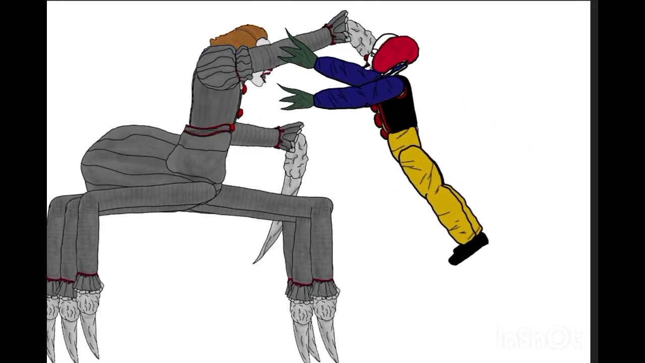 Novel Pennywise vs 1990 Pennywise  | drawing cartoon 2