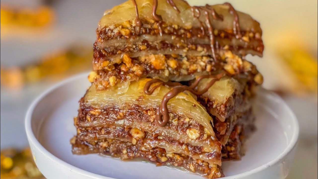 بقلاوة تركية بالنوتيلا و النوازات 🌰Baklawa turque Nutella et noisette