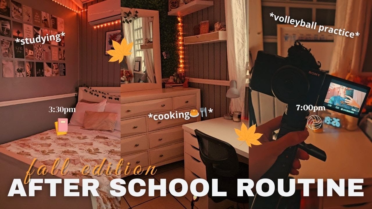 МОЙ ОСЕННИЙ ПОСЛЕШКОЛЬНЫЙ РИТАЙ🍂🍁 | учеба, готовка, тренировки по волейболу и т. д.!