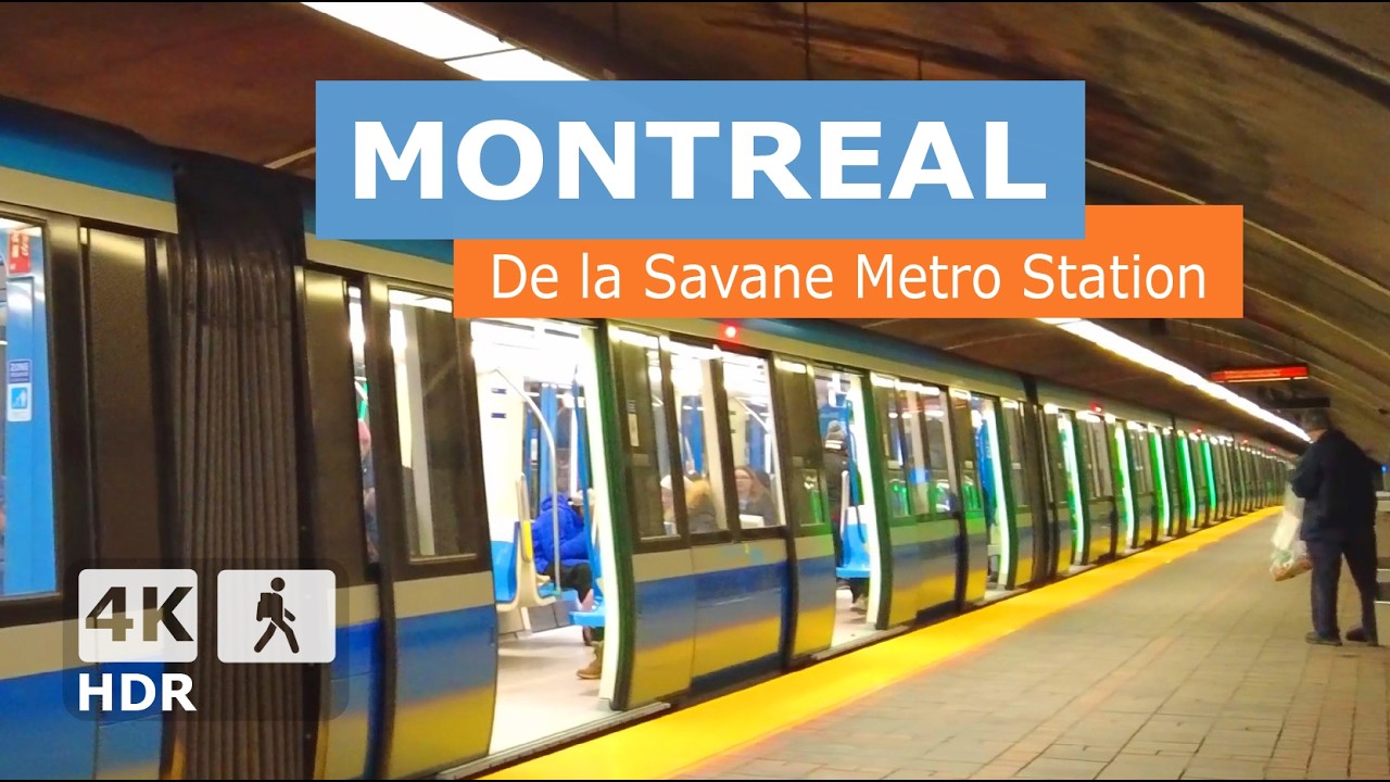 [ 4K ] De la Savane Metro Station Walking Tour | 🟠 Orange Line | Montreal, Quebec, Canada 🇨🇦 2024
