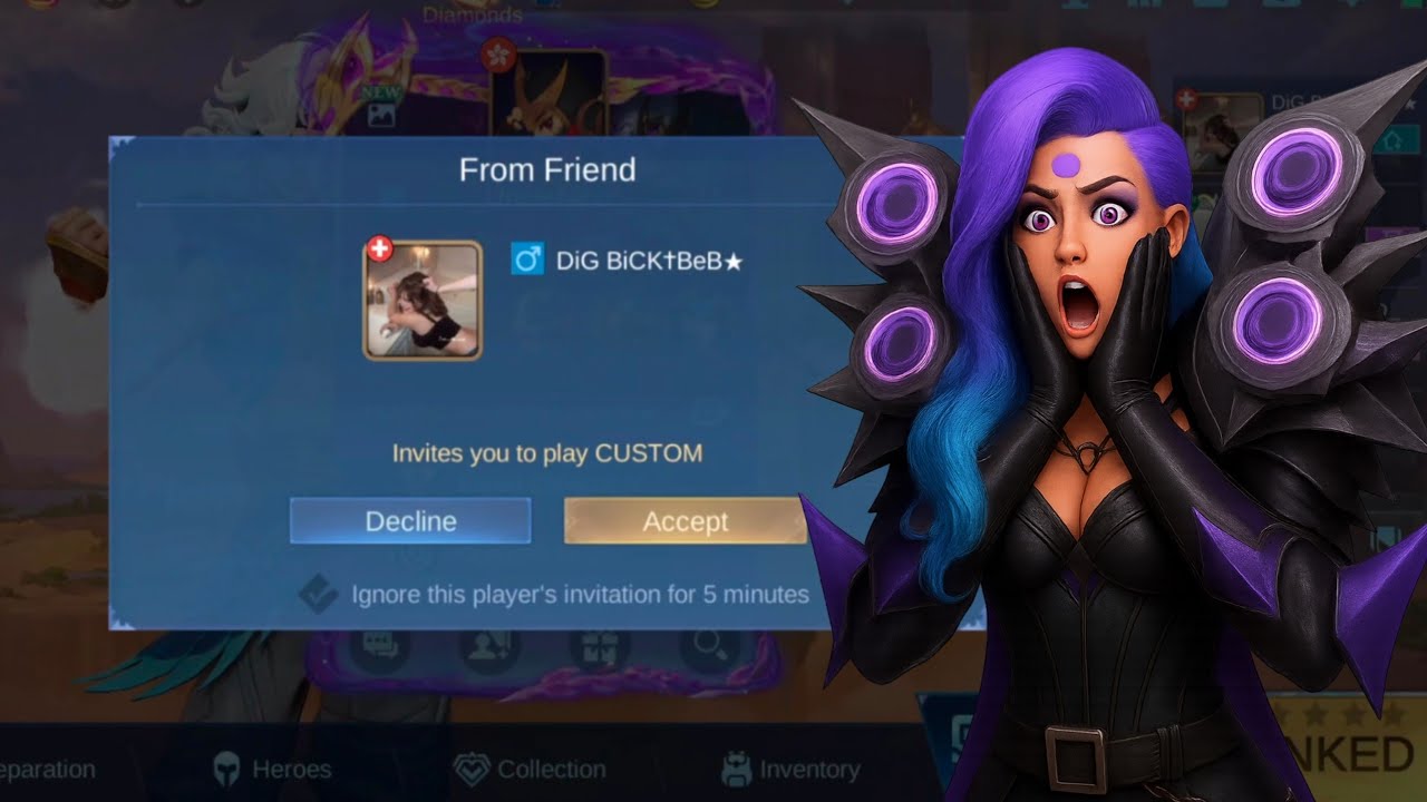 A Random Player Challenged Me to a Custom 😱