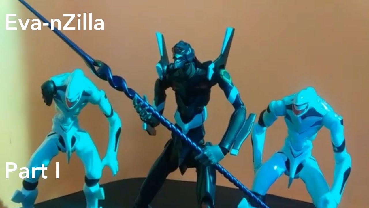 Eva-nZilla: Part 1- (Godzilla and Evangelion Stop Motion Animation)