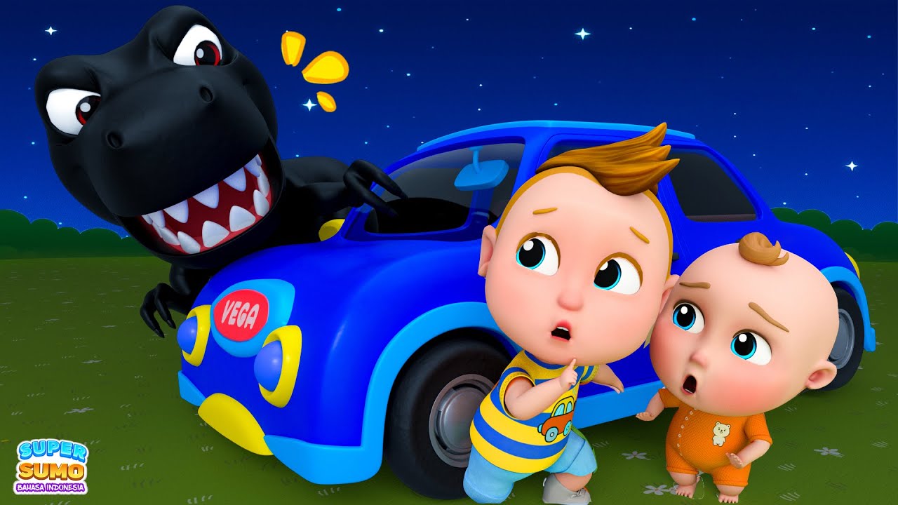 Takut Akan Lagu Kegelapan - Keselamatan Mobil | Lagu Anak anak - Super Sumo Bahasa Indonesia
