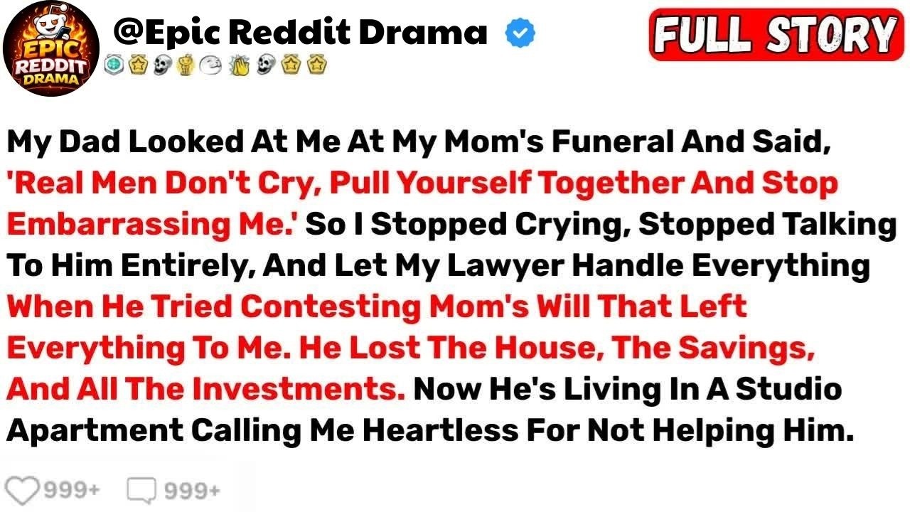 My Dad Humiliated Me At My Mom’s Funeral… Months Later He Lost Everything.