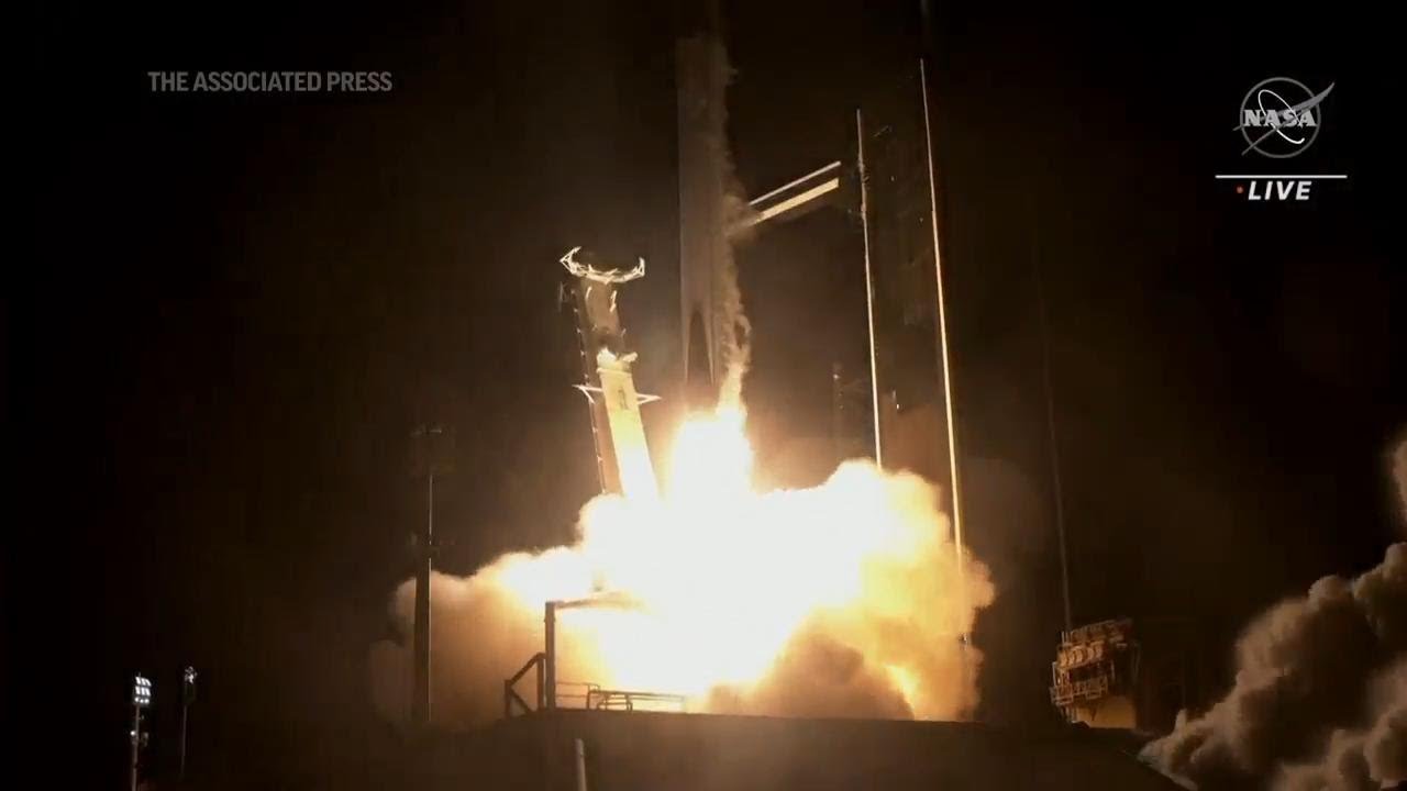 Blast off for SpaceX rocket carrying multinational crew to International Space Station