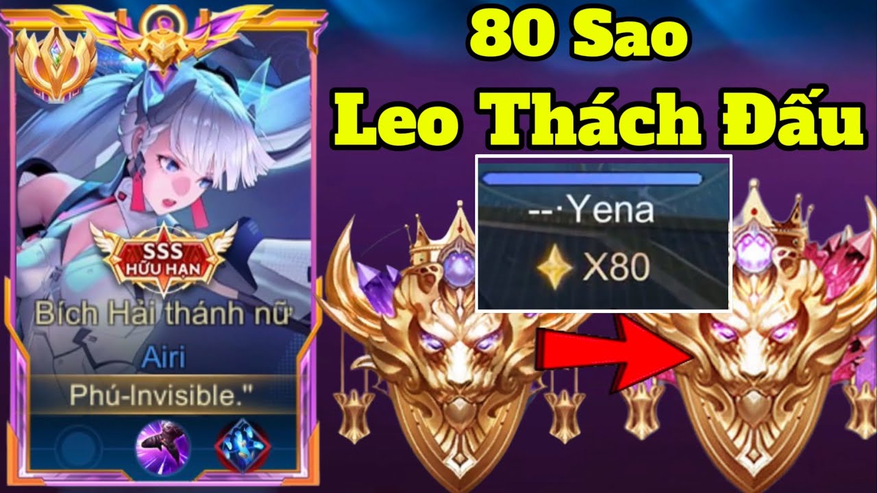 ( Lồng Tiếng ) Phú invisible Dùng Airi Leo Thách Đấu Cực Căng Trên Rank 80 Sao.