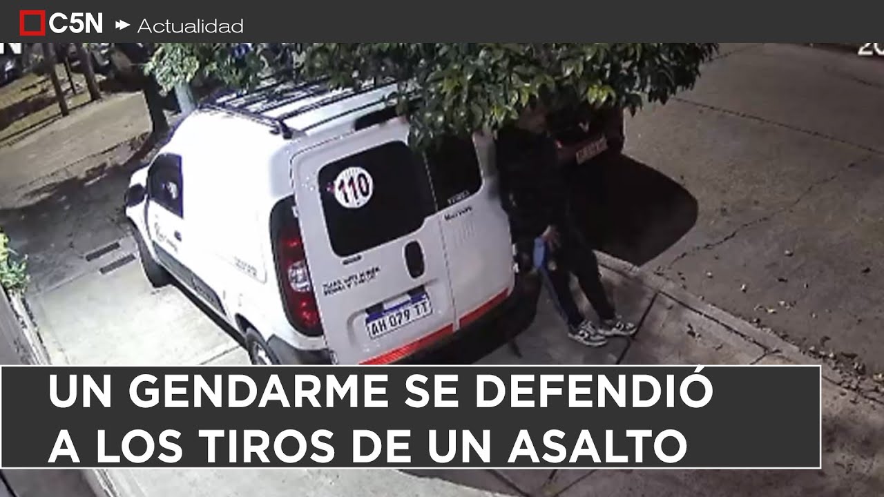 UN GENDARME se DEFENDIÓ a los TIROS de un ASALTO: uno de los DELINCUENTES fue TRASLADDO por el SAME