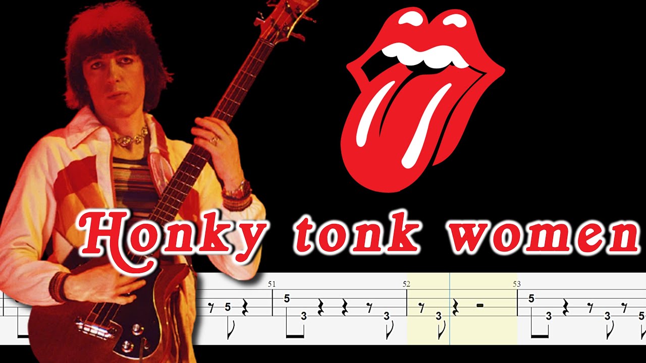 The Rolling Stones - Honky Tonk Women (Official Bass Tabs) By Bill Wyman