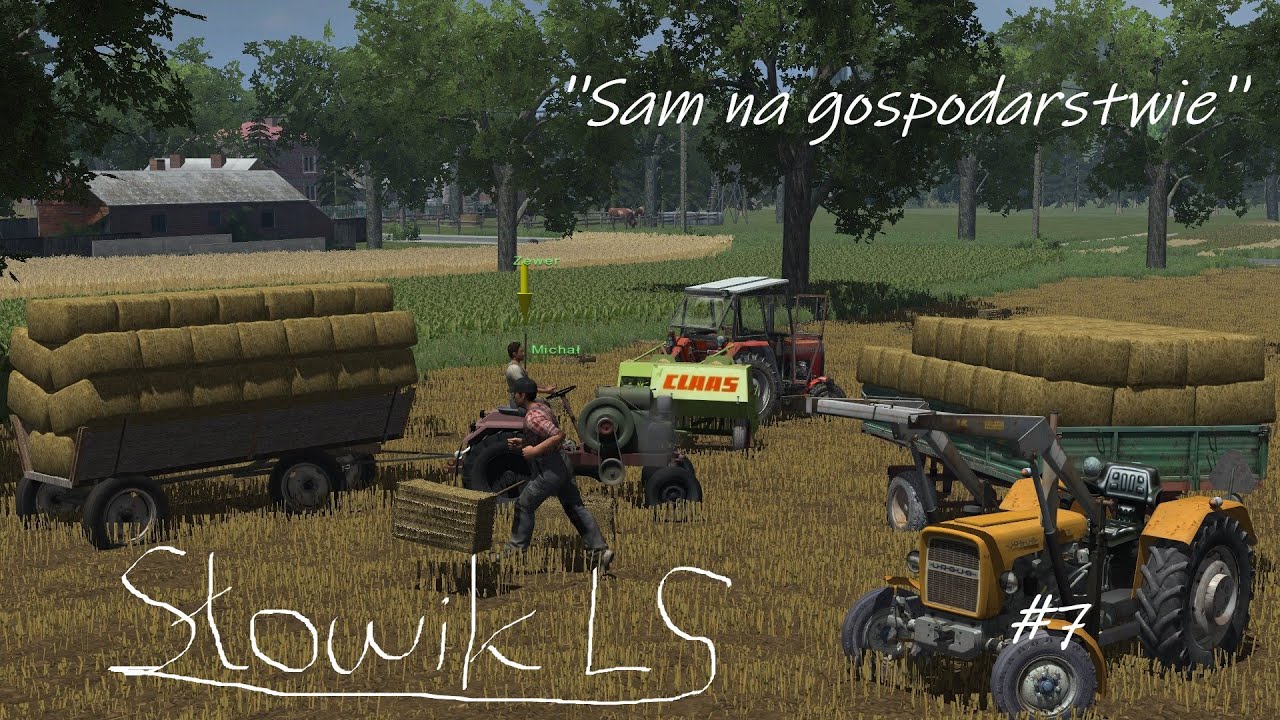 ★Sam na gospodarstwie★#7㋡Prasowanie i zbieranie kostek㋡
