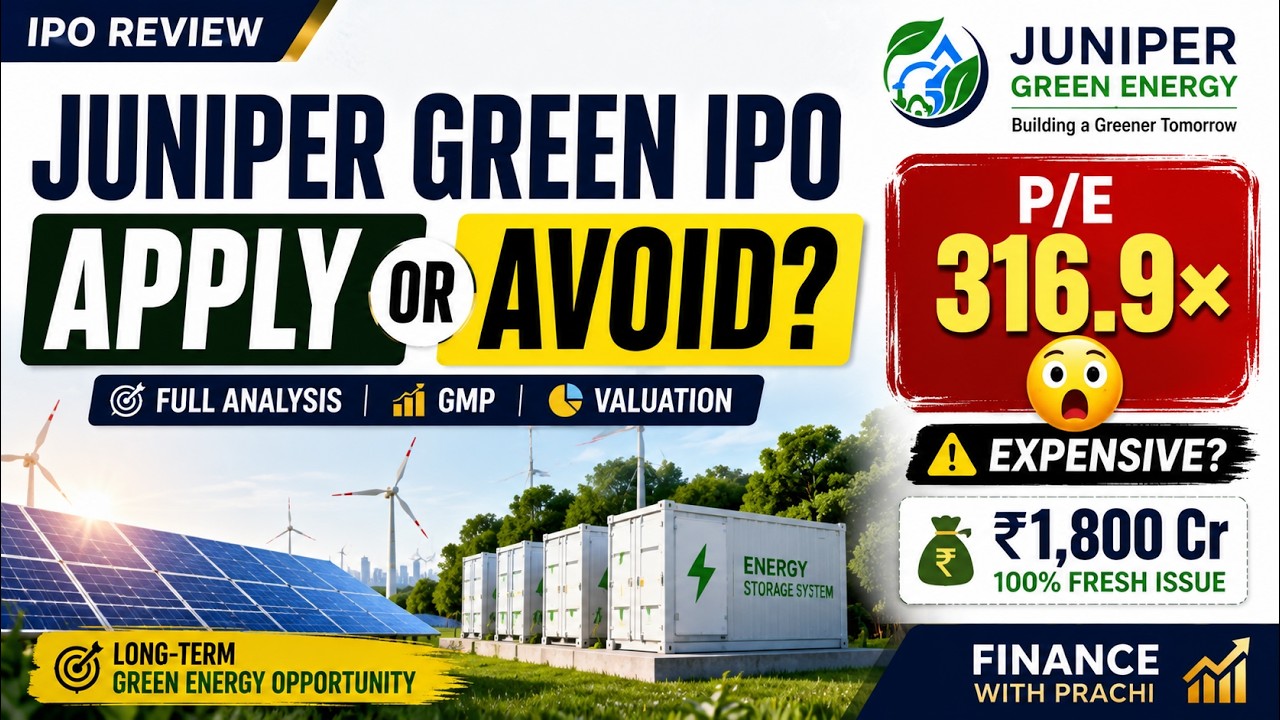 Juniper Green Energy IPO Explained | GMP | Risks | Valuation | Long Term Investment? In Hindi
