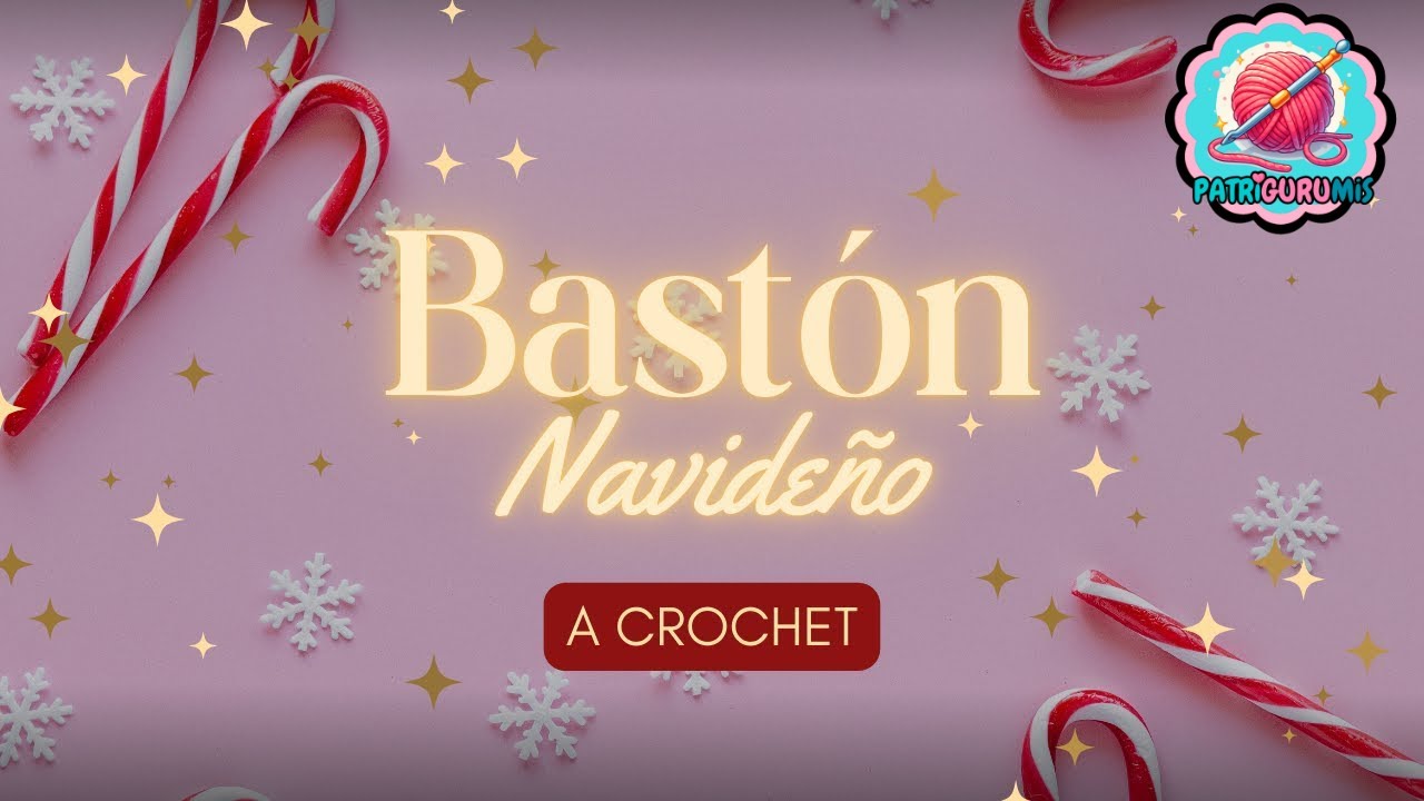BASTÓN DE CARAMELO A CROCHET!! EN 5 MINUTOS!!! APRENDE Y VENDE VENDE Y VENDE!!