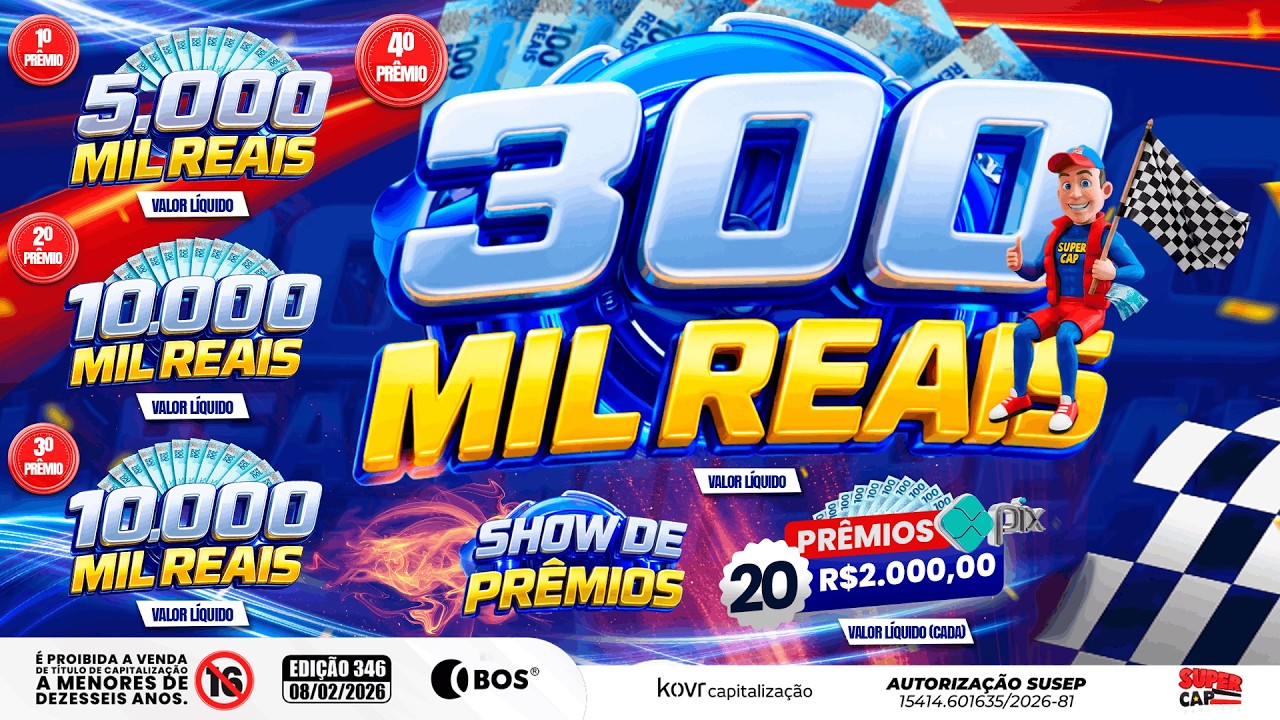 Sorteio Supercap Paulista 01 de Fevereiro de 2026