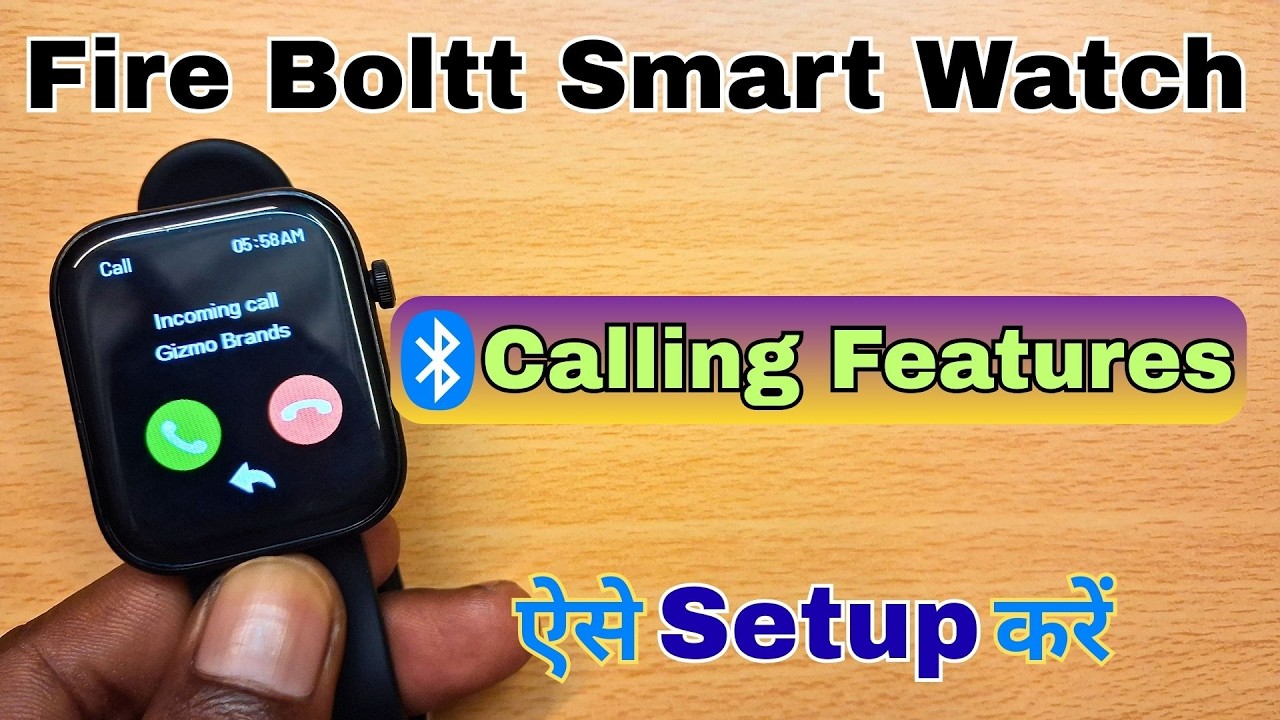 Fire Boltt Smart Watch Call Settings | Fire Boltt Smart Watch Me Call Setting Kaise Kare