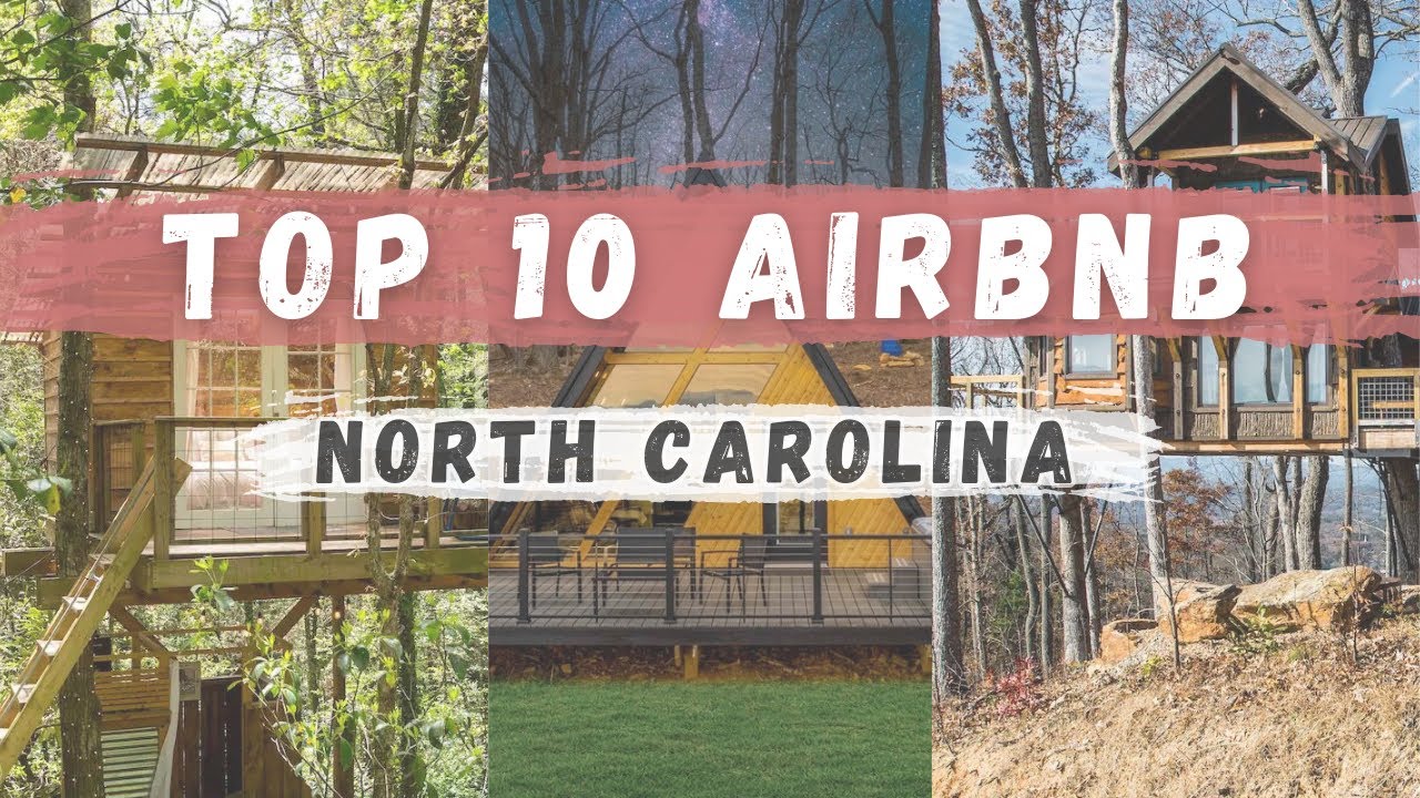 ТОП-10 САМЫХ КРУТЫХ домов Airbnb в Северной Каролине (дома типа «А», дома на деревьях и многое др...
