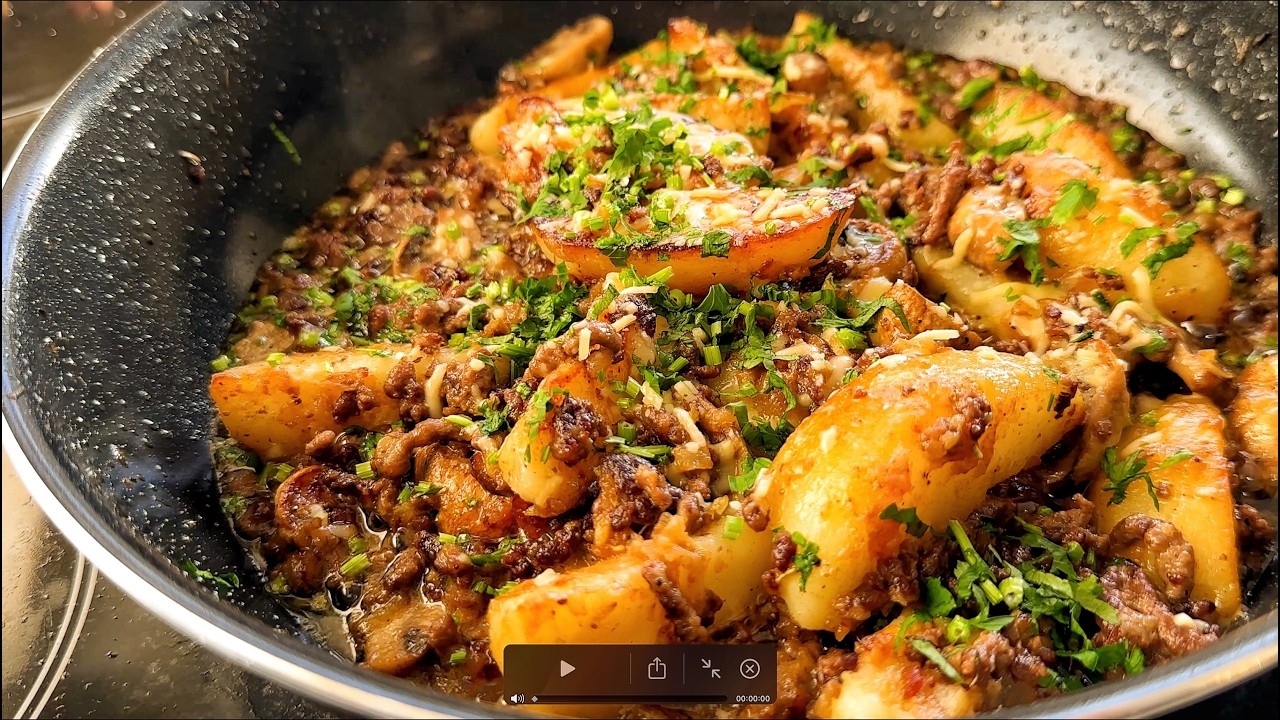 One Pot Creamy Beef and Potatoes | My Go-To Dish For Friends