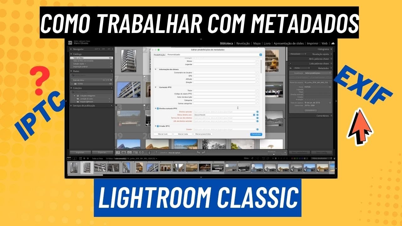 Como trabalhar com Metadados no Lightroom Classic