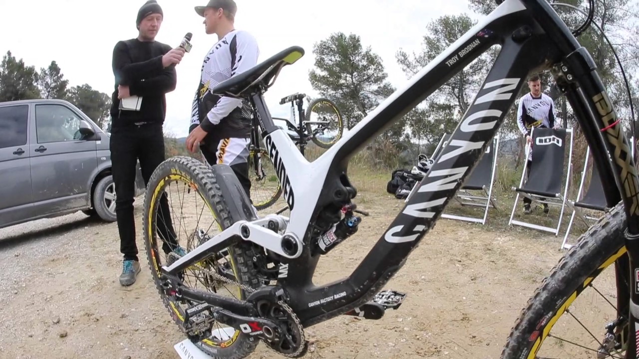 Troy Brosnan. Canyon Sender Bike Check