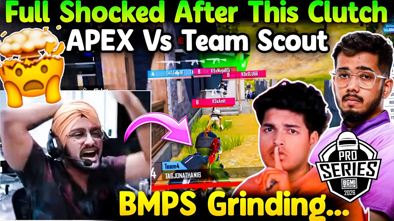 🖤Team Jonathan vs Team Scout 4v4🥶 Everyone Shocked After This Clutch😱 TAG BMPS Grind🥵