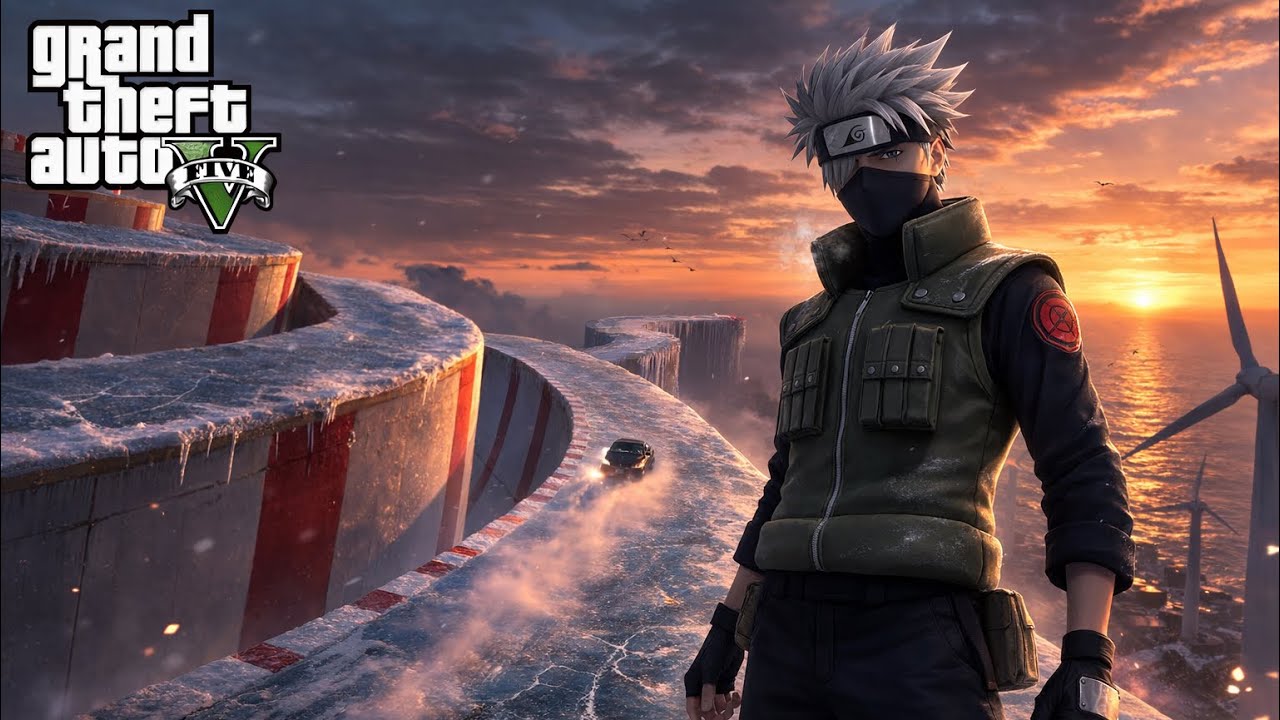 Kakashi Impossible Ice Ramp! 🧊 GTA 5