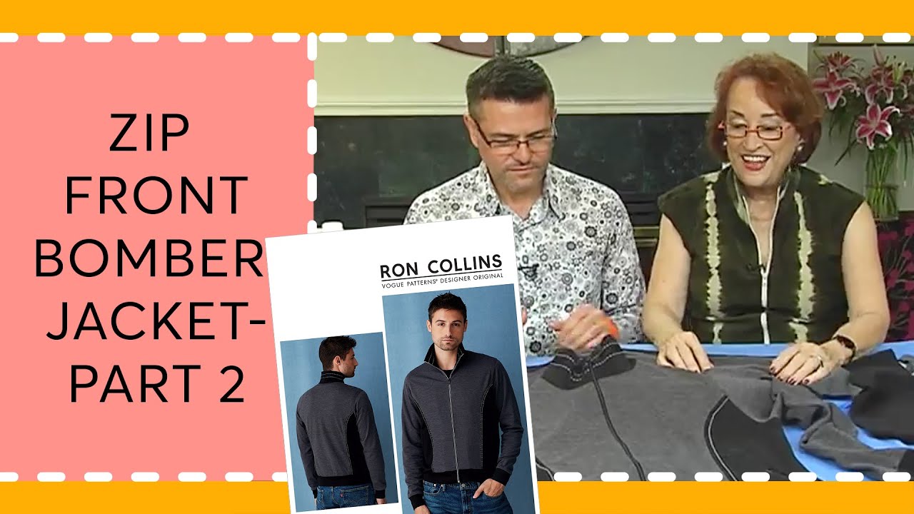 Episode 248: Zip-front Bomber Jacket (Vogue 9290)-Part 2