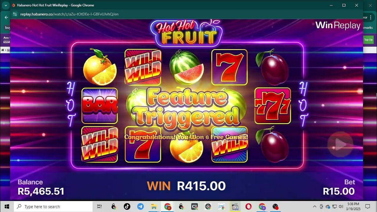 Hot Hot Fruits R15 every Spin is a Big Wins
