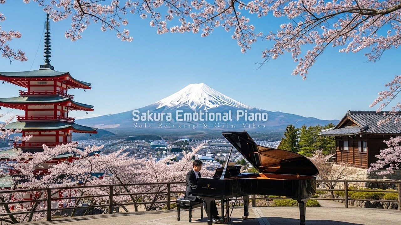 Sakura Emotional Piano 🌸 Beautiful & Relaxing Piano Music for Calm and Reflection