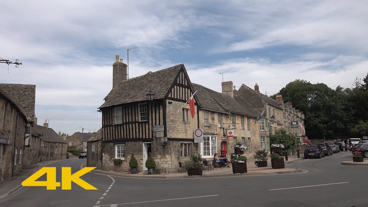 Fairford Walk: Town Centre【4K】