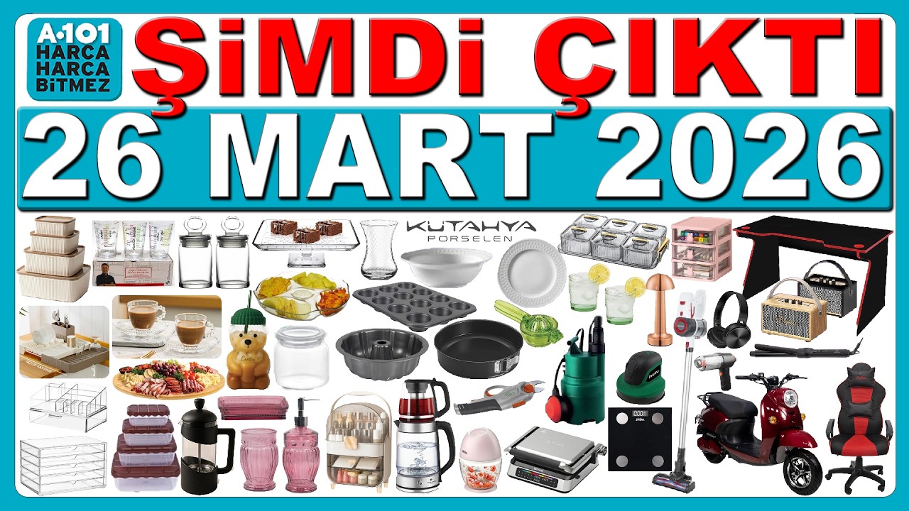 A101 26 MART 2026 | ŞARJLI S&Uuml;P&Uuml;RGE & TOST MAKİNESİ | A101 PRATİK EV GERE&Ccedil;LERİ | A101 AKT&Uuml;EL KATALOĞU
