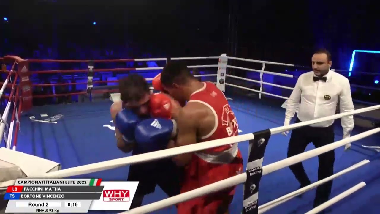 Bortone Vincenzo vs facchini mattia FINALE ASSOLUTI BOXE + 92 KG