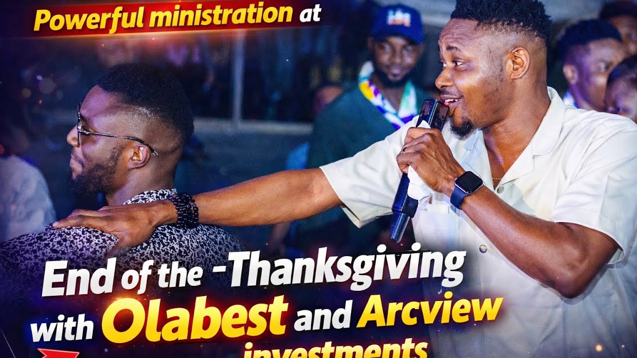 Powerful ministration at  End of the year Thanksgiving with Olabest and  Arcview investments 