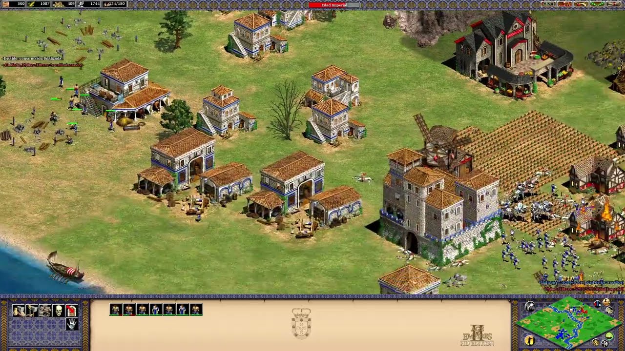 1 vs 1 WIth River Maxima IA very hard Age of empire II HD Edition