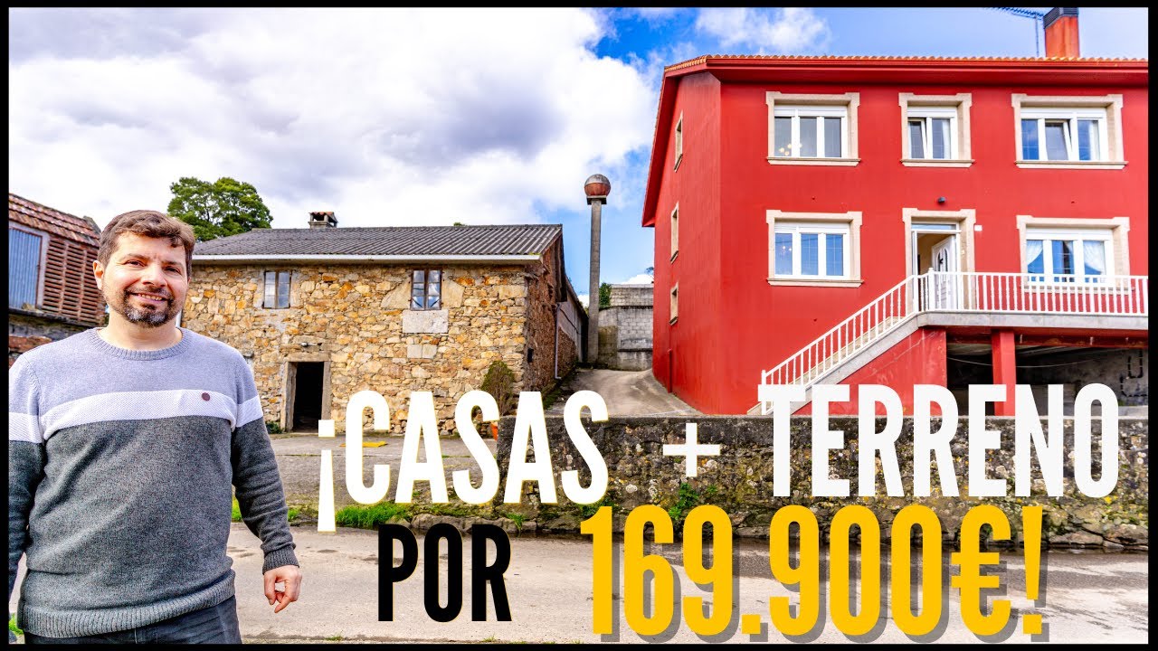 ¡CASAS +TERRENO + ALPENDRES en Cabana de Bergantiños (A Coruña)por 169.900€!