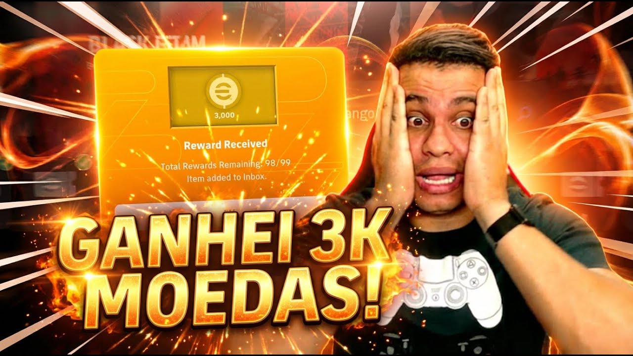 COMO GANHEI AS 3.000 MOEDAS DA KONAMI NO EFOOTBALL 2026 MOBILE