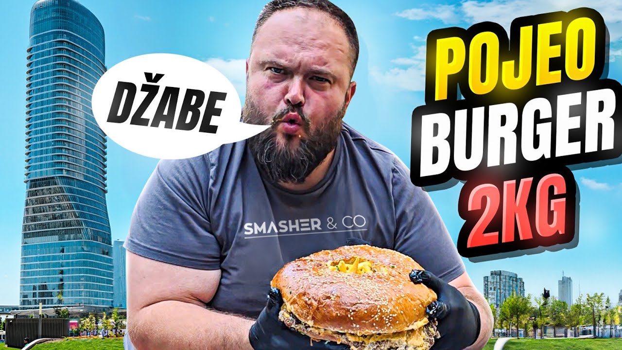PRIHVATIO SAM IZAZOV i OTIŠAO DA JEDEM NAJVEĆI BURGER !!! POJEDEŠ SVE i DOBIJEŠ BESPLATNO !!!