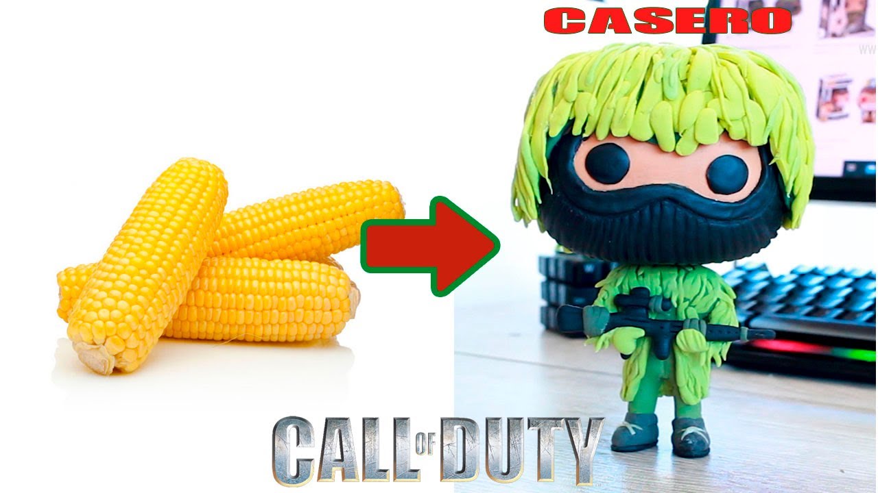 Como hacer un FUNKO POP CASERO de CALL OF DUTY ( All ghillied up)