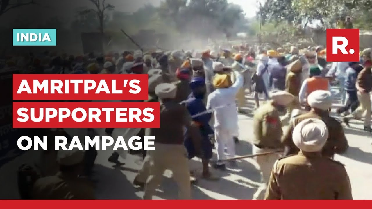 Republic Reports Live From Amritsar As Amritpal's Supporters Attack Policemen, Break Barricades