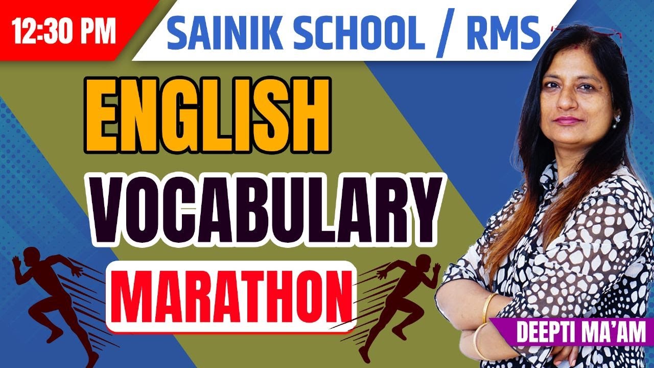 English Marathon Class | Vocabulary for Competitive Exams | Sainik School Coaching