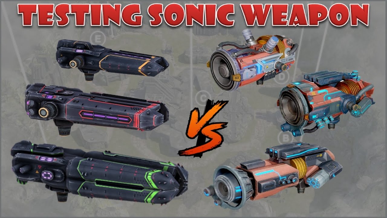 New Sonic weapons Scatter Havoc Devastator vs Halo Corona Glory test server war robots