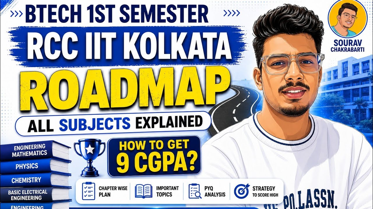 🔴RCCIIT B.Tech 1st Semester Ultimate Roadmap 📚 | MAKAUT Syllabus Strategy🔥#rcciit #btech 