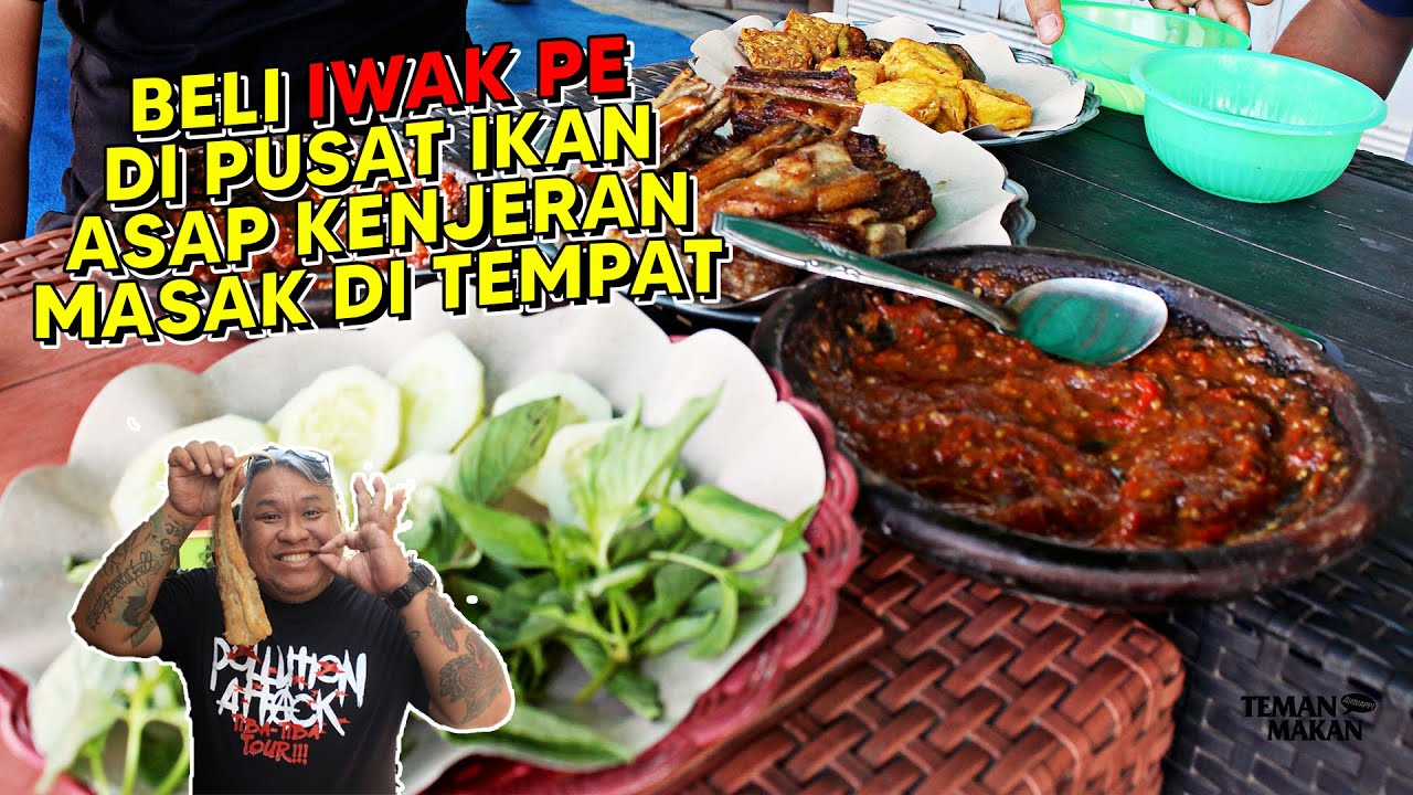 BELI IKAN PARI DI PUSAT IKAN ASAP KENJERAN SURABAYA, MASAK DI TEMPAT ENAK BANGET | Teman Makan