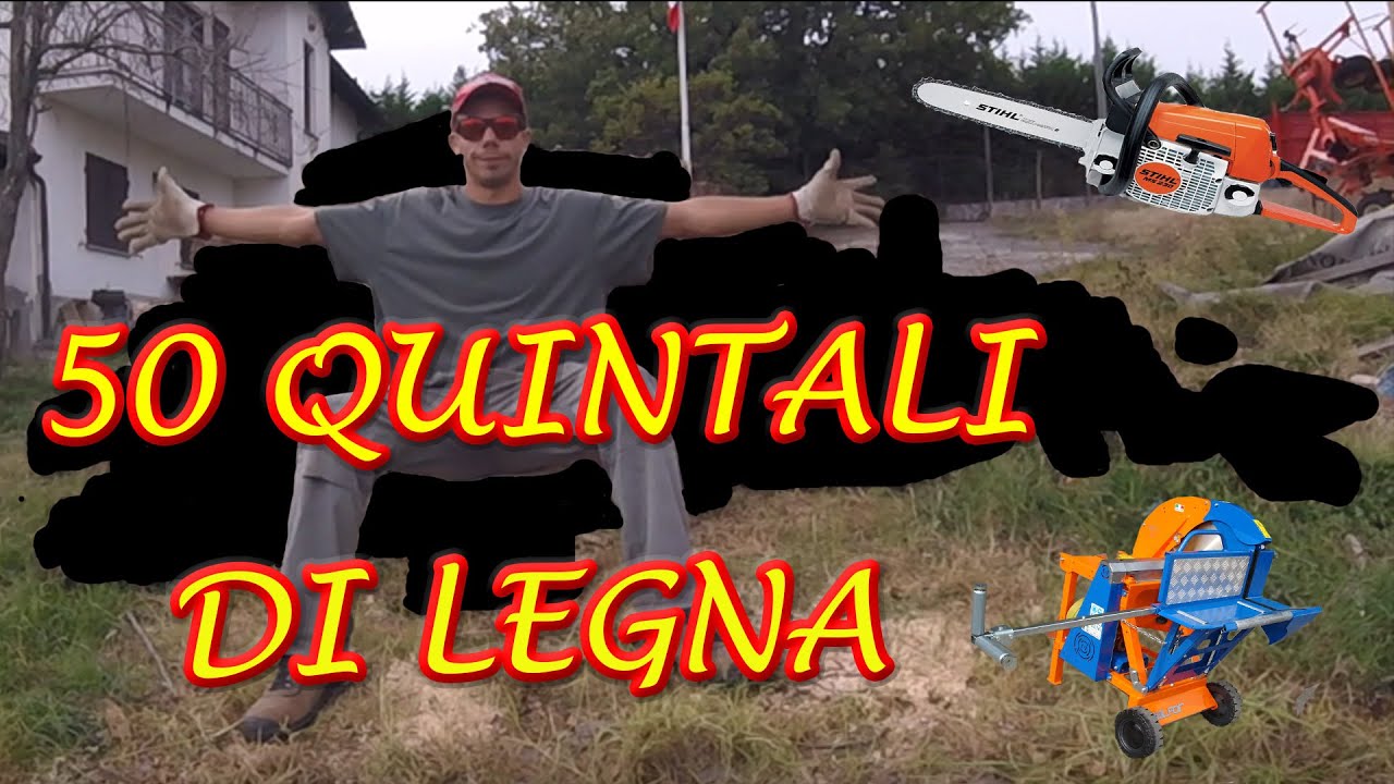 TAGLIAMO 50 QUINTALI DI LEGNA