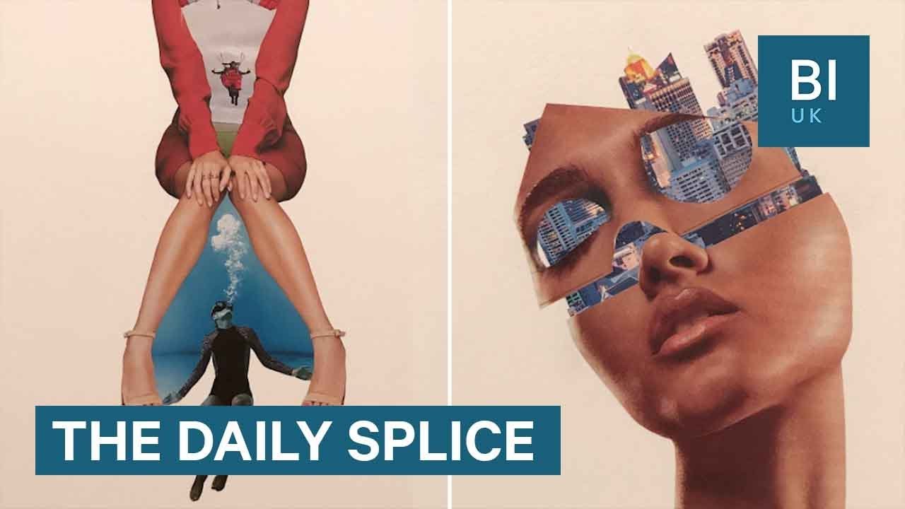 The collage artist whose work has been used by Adidas and Mulberry