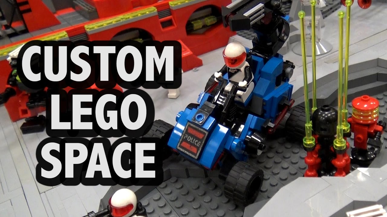 Massive LEGO Space Base Battle | Blacktron M:Tron Futuron Police
