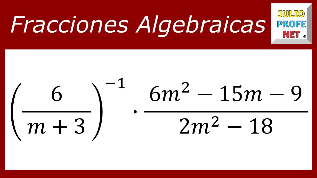 Multiplicar fracciones algebraicas | Ej. 2 #julioprofe