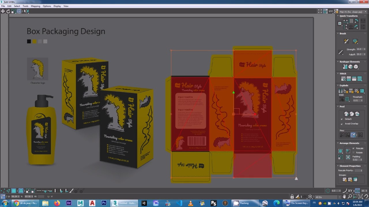 3ds max Introduction à l'outil unwrap part02