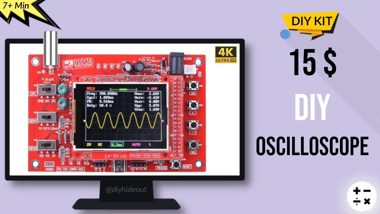 Building & Testing DIY DSO138 Oscilloscope from online store