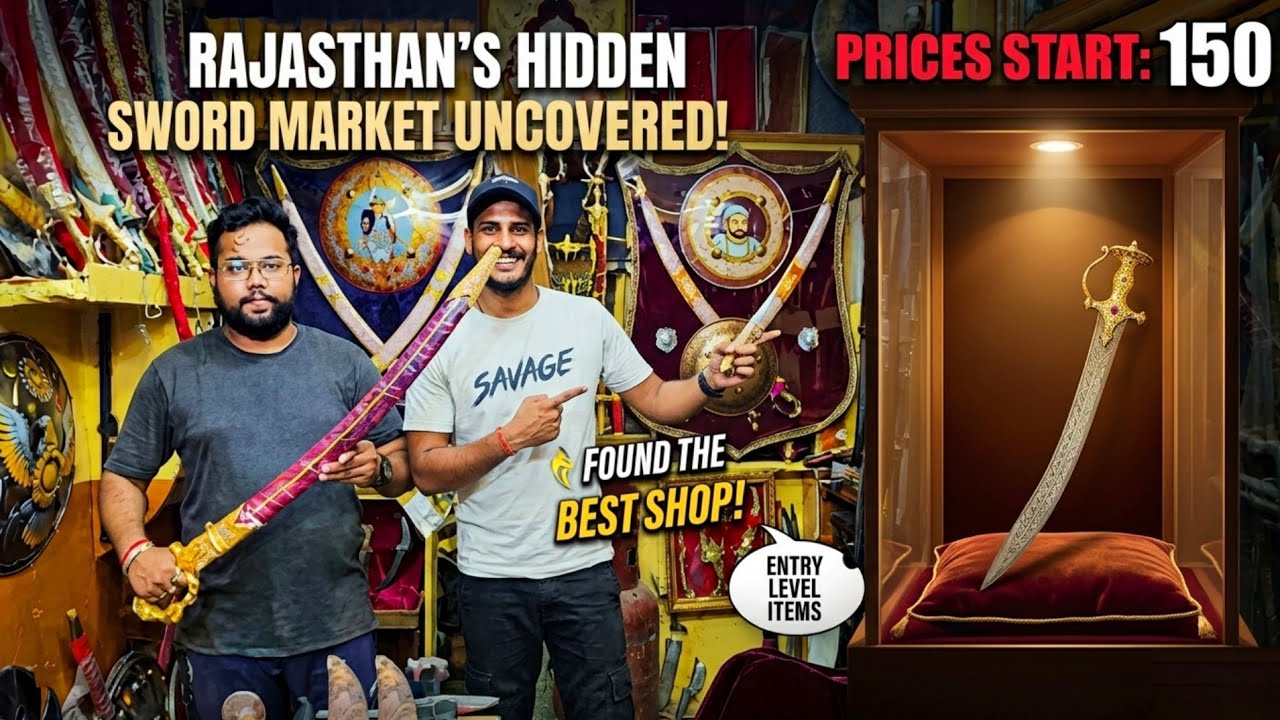 Indian Cheapest & Best Sword Market In Jodhpur Rajasthan | Talwar Manufacturer | Sword Online